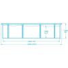 Сборный круглый бассейн Bestway Hydrium 56384 (460х120 см) с песочным фильтром, лестницей и тентом